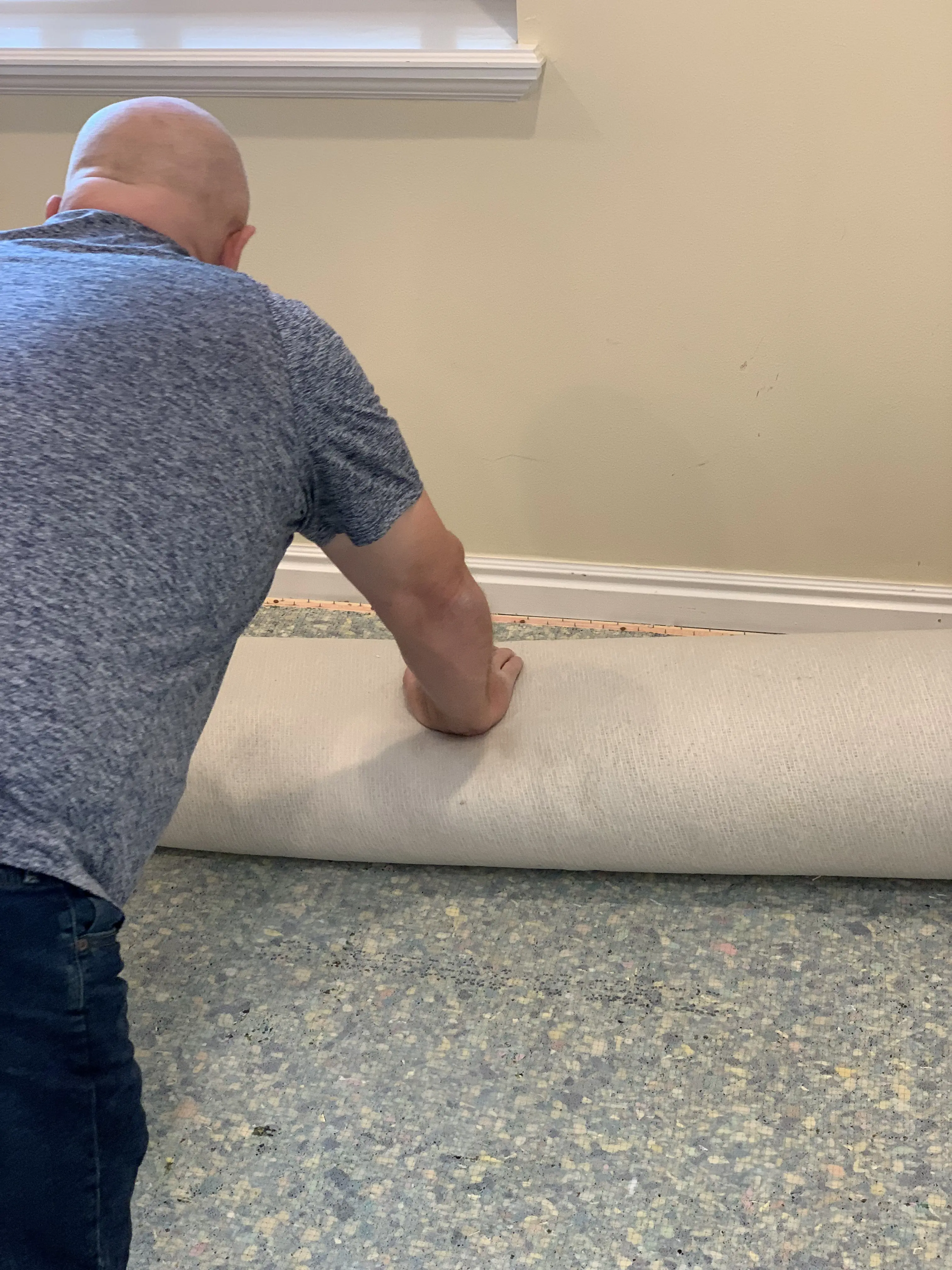 Old carpet removal job completed by ModJobs in Utah