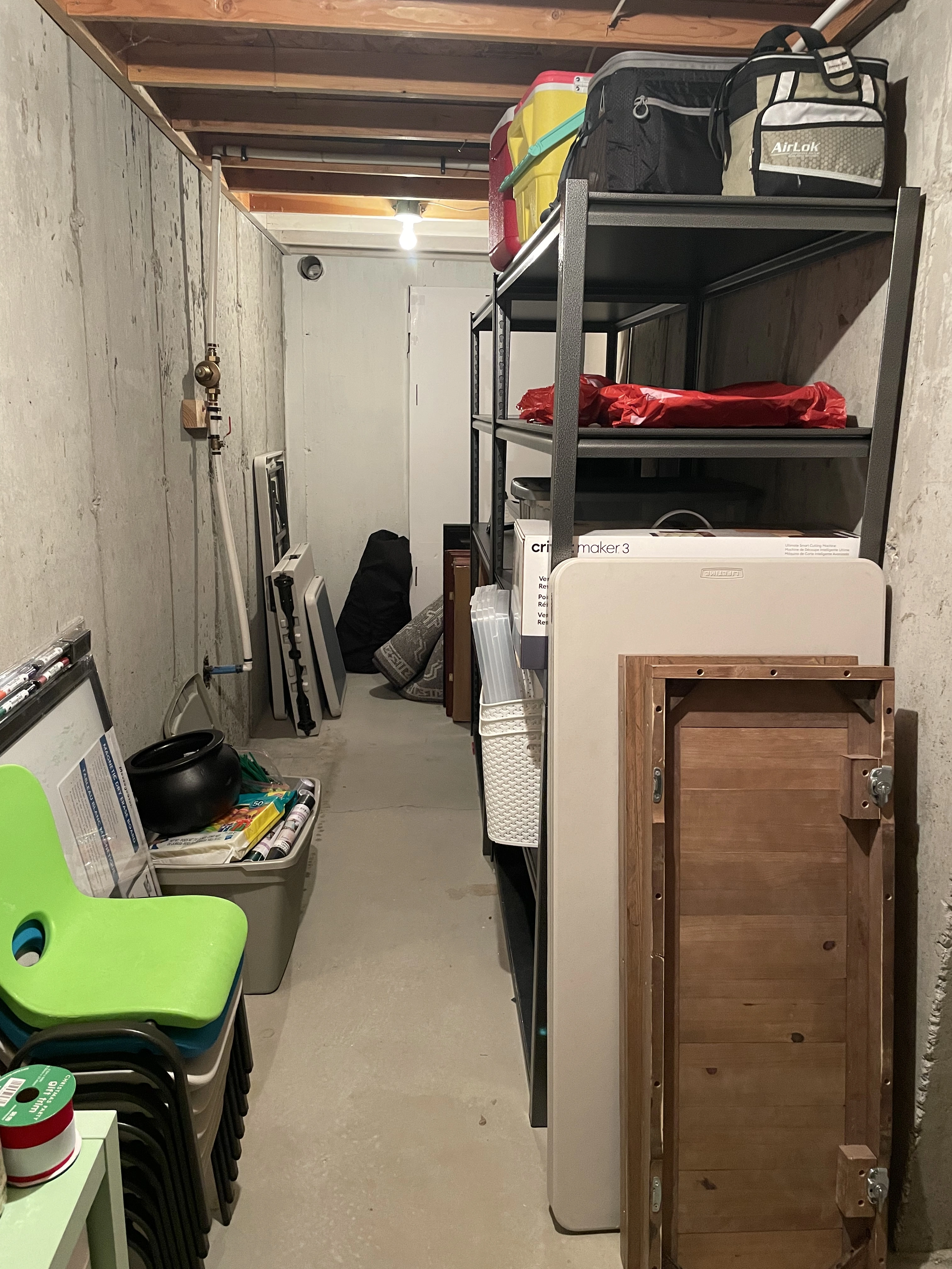 Neatly organized storage area after ModJobs organizing service in Utah